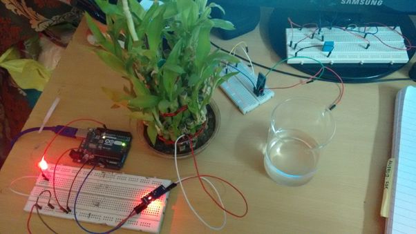 GREEN LED as a sign of water